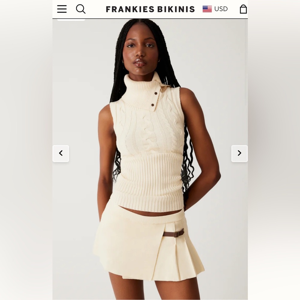 frankie's bikinis knit top